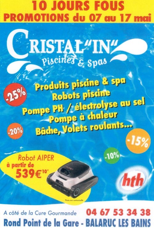 Les 10 Jours Fous chez Cristal’in – Du 7 au 17 mai !