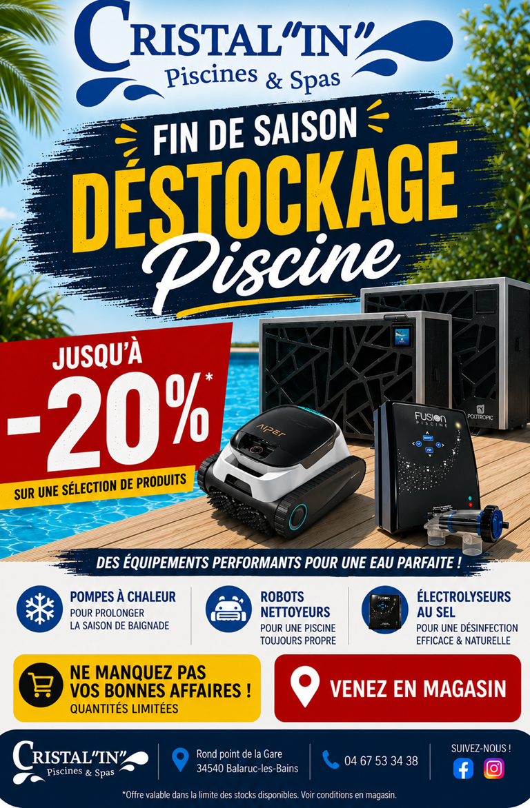 Déstockage Fin de Saison : jusqu'à -20% 🌊