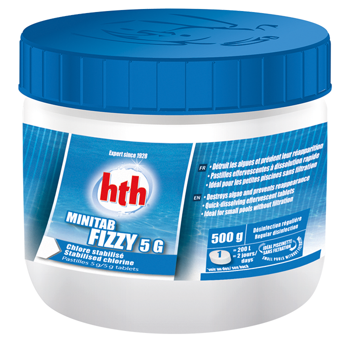 HTH Minitab Fizzy Chlore stabilisé Pastilles